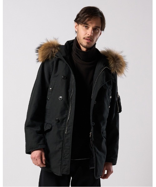wjk(ダヴルジェイケイ)の「heavy moleskin N-3B(その他アウター・メンズ・ブラック/カーキオリーブ・SMALL/MEDIUM/LARGE/X-LARGE)」の1枚目の写真