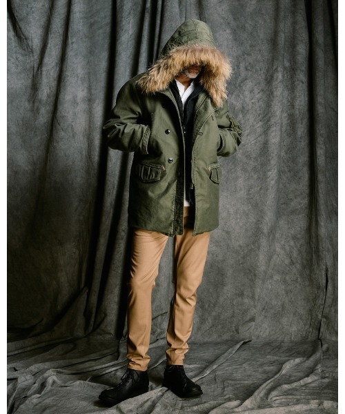 wjk(ダヴルジェイケイ)の「heavy moleskin N-3B(その他アウター・メンズ・ブラック/カーキオリーブ・SMALL/MEDIUM/LARGE/X-LARGE)」の17枚目の写真
