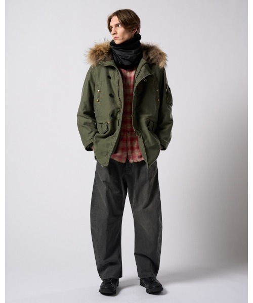 wjk(ダヴルジェイケイ)の「heavy moleskin N-3B(その他アウター・メンズ・ブラック/カーキオリーブ・SMALL/MEDIUM/LARGE/X-LARGE)」の19枚目の写真