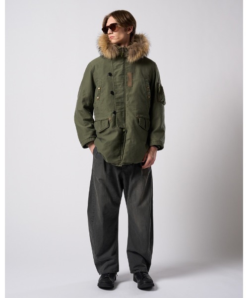 wjk(ダヴルジェイケイ)の「heavy moleskin N-3B(その他アウター・メンズ・ブラック/カーキオリーブ・SMALL/MEDIUM/LARGE/X-LARGE)」の21枚目の写真