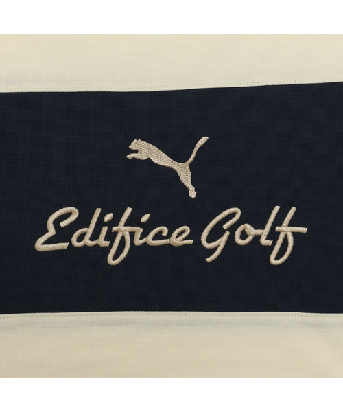 PUMA(プーマ)の「PUMA プーマ メンズ ゴルフ PUMA x EDIFICE カラーブロック モックネック 半袖(Tシャツ/カットソー・メンズ・ネイビー/オフホワイト・SMALL/X-LARGE/LARGE/MEDIUM)」の5枚目の写真