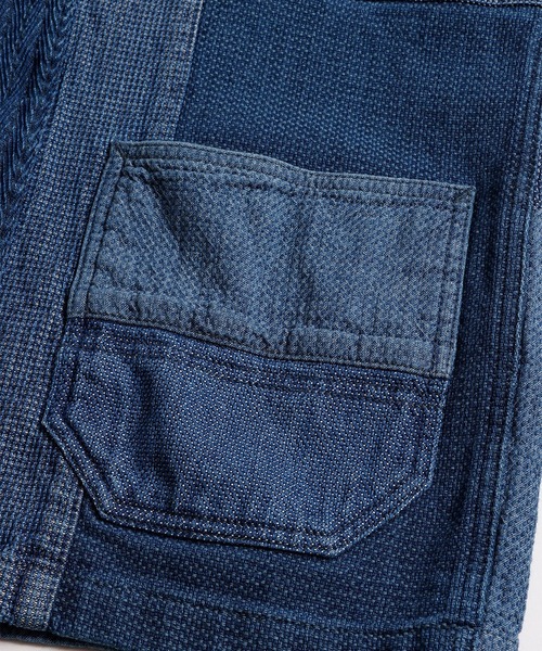 FDMTL(ファンダメンタル)の「【FDMTL】PACHWORK HAORI JACKET 3YR WASH(その他アウター・メンズ・インディゴブルー・5/4/3)」の5枚目の写真