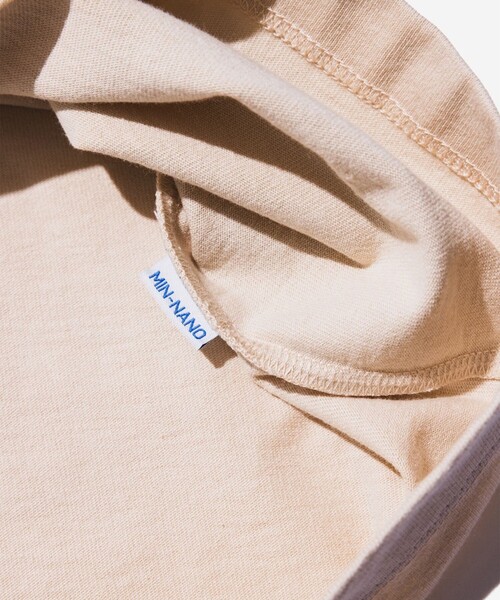 Champion(チャンピオン)の「【別注】Champion by MIN-NANO / ロゴ Tシャツ(Tシャツ/カットソー・メンズ・ベージュ/ネイビー/ホワイト・SMALL/MEDIUM/XX-LARGE/X-LARGE/LARGE/XXX-LARGE)」の20枚目の写真