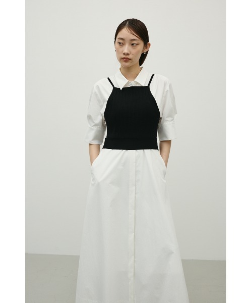 STYLEMIXER(スタイルミキサー)の「フレアマキシシャツワンピース(ワンピース・レディース・ブラック/サックスブルー/ホワイト・SMALL/MEDIUM)」の13枚目の写真