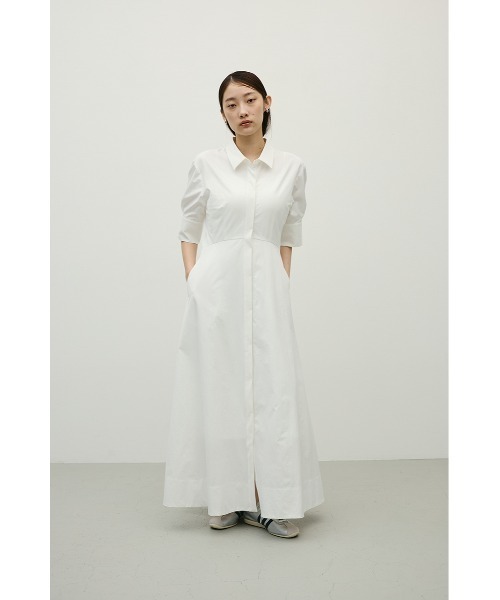 STYLEMIXER(スタイルミキサー)の「フレアマキシシャツワンピース(ワンピース・レディース・ブラック/サックスブルー/ホワイト・SMALL/MEDIUM)」の14枚目の写真