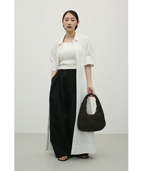 STYLEMIXER(スタイルミキサー)の「フレアマキシシャツワンピース(ワンピース・レディース・ブラック/サックスブルー/ホワイト・SMALL/MEDIUM)」の18枚目の写真