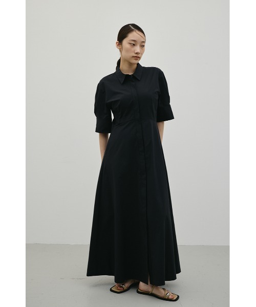STYLEMIXER(スタイルミキサー)の「フレアマキシシャツワンピース(ワンピース・レディース・ブラック/サックスブルー/ホワイト・SMALL/MEDIUM)」の9枚目の写真