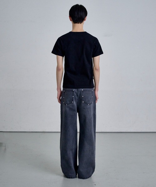 THE CLE(ザクレ)の「STUDS DENIM / スタッズデニム(デニムパンツ・メンズ・ブラック/グレー/ブルー・LARGE/MEDIUM/SMALL)」の20枚目の写真