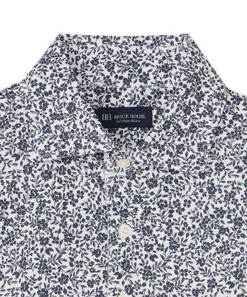 TOKYO SHIRTS（トウキョウシャツ）の「フラワープリント ポロシャツ（ポロシャツ・メンズ・ネイビー・XL/LL/L/M）」の6枚目の写真