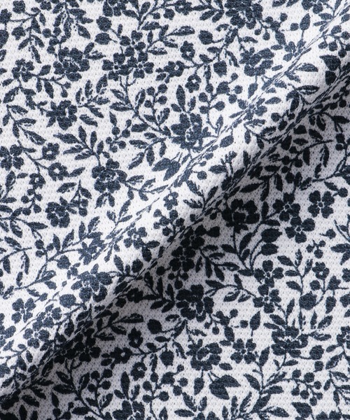 TOKYO SHIRTS（トウキョウシャツ）の「フラワープリント ポロシャツ（ポロシャツ・メンズ・ネイビー・XL/LL/L/M）」の3枚目の写真