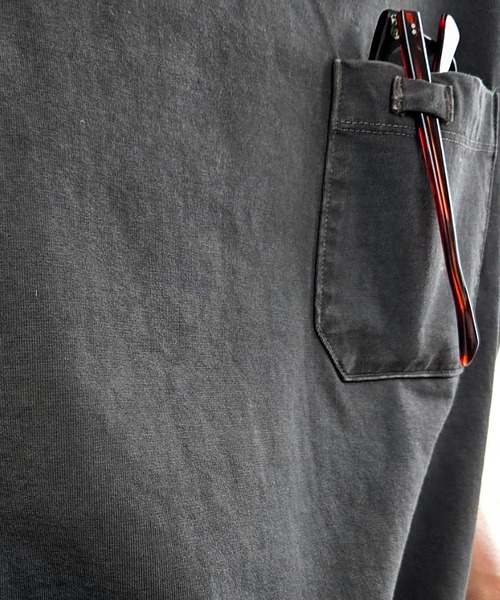 TROVE（トローヴ）の「TROVE / ORGANIC COTTON POCKET T-SHIRT（Tシャツ/カットソー・メンズ・スミクロ/ネイビー・1/3）」の12枚目の写真