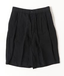ATON（エイトン）の「【ATON】COTTON LINEN VOILE TWO TUCKED EASY SHORTS（その他パンツ）」