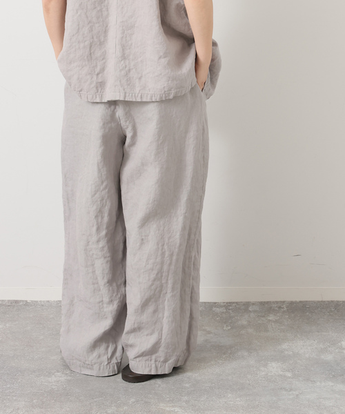 JOURNAL STANDARD LUXE（ジャーナルスタンダード　ラックス）の「リネンヘリンボンタックイージーパンツ（その他パンツ・レディース・グレー/ブラウン・FREE）」の7枚目の写真