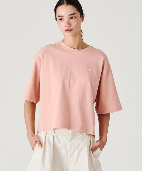 GYMPHLEX(ジムフレックス)の「Gymphlex | シルケットコットン クルーネックTシャツ WOMEN(Tシャツ/カットソー・レディース・ピンク/イエロー/ブルー系その他・12)」の16枚目の写真