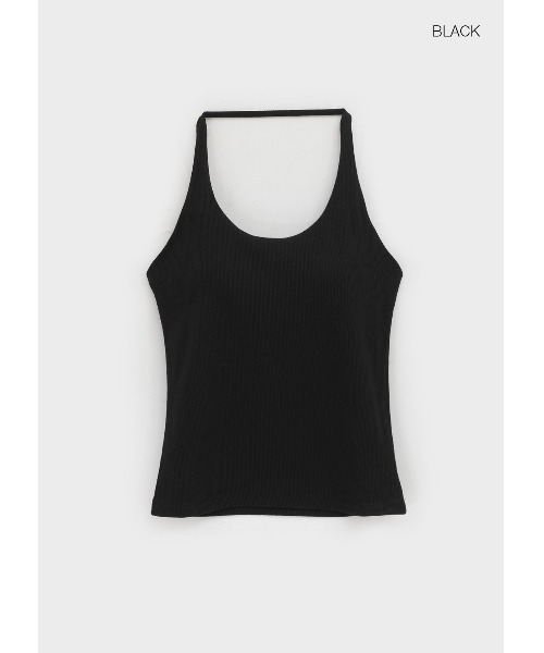 THENEWHOUSECOOPERHALTERNECKタンクトップ　ブラック Cendrea タンクトップ Black – The Row