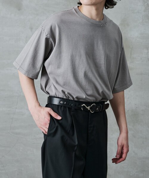 COLONY 2139（コロニートゥーワンスリーナイン）の「ハンドステッチTシャツ（Tシャツ/カットソー・メンズ・グレー/ブルー/ブラック・MEDIUM/LARGE）」の3枚目の写真