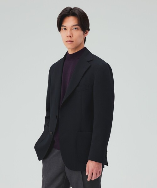 BEAMS HEART(ビームスハート)の「ハニカム ジャージー 3ボタン ジャケット(テーラードジャケット・メンズ・ネイビー/ブルー/グレー・SMALL/XX-LARGE/X-LARGE/LARGE/MEDIUM)」の3枚目の写真