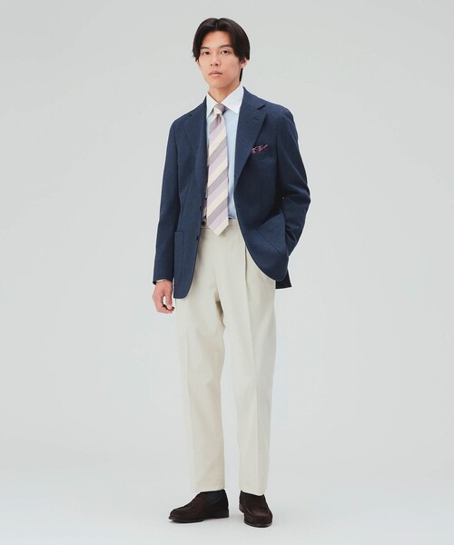 BEAMS HEART(ビームスハート)の「ハニカム ジャージー 3ボタン ジャケット(テーラードジャケット・メンズ・ネイビー/ブルー/グレー・SMALL/XX-LARGE/X-LARGE/LARGE/MEDIUM)」の8枚目の写真
