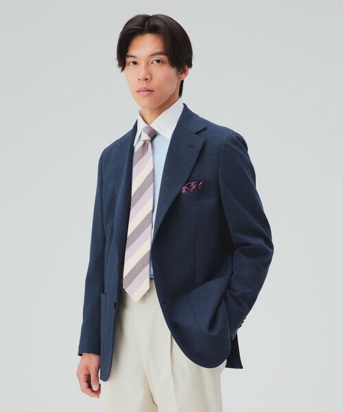BEAMS HEART(ビームスハート)の「ハニカム ジャージー 3ボタン ジャケット(テーラードジャケット・メンズ・ネイビー/ブルー/グレー・SMALL/XX-LARGE/X-LARGE/LARGE/MEDIUM)」の11枚目の写真