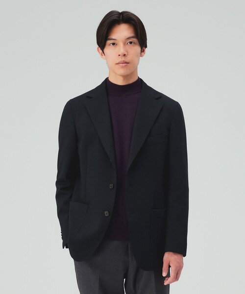 BEAMS HEART(ビームスハート)の「ハニカム ジャージー 3ボタン ジャケット(テーラードジャケット・メンズ・ネイビー/ブルー/グレー・SMALL/XX-LARGE/X-LARGE/LARGE/MEDIUM)」の21枚目の写真