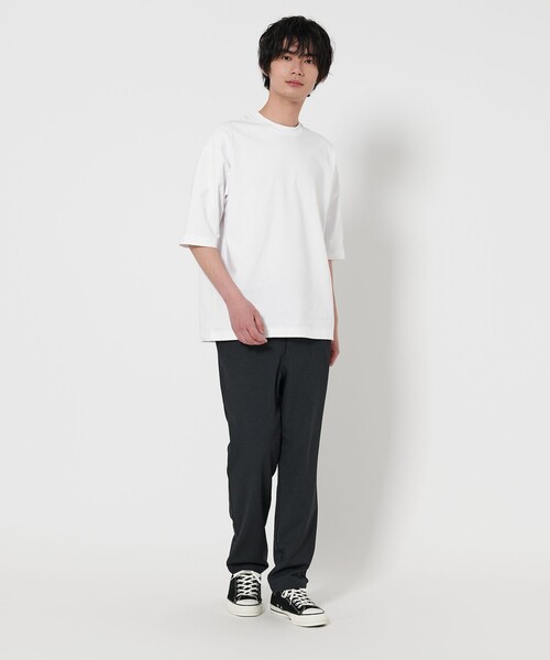 A DAY IN THE LIFE UNITED ARROWS(アデイインザライフユナイテッドアローズ)の「ポンチ リラックス 5分袖Tシャツ<A DAY IN THE LIFE>(Tシャツ/カットソー・メンズ・ホワイト/ライトグレー/ダークグリーン・L/XL/S/M)」の6枚目の写真