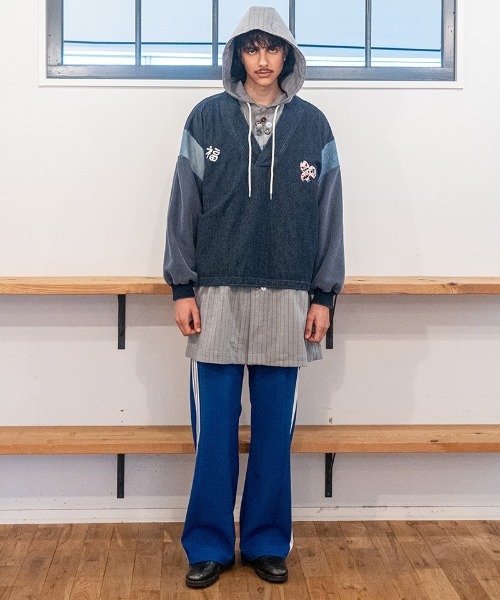 masterkey(マスターキー)の「msw1869- KABUKI-SWEAT スーベニアスウェット(MK27A-C-21)(スウェット・メンズ・インディゴブルー/ブラック・S/M)」の6枚目の写真