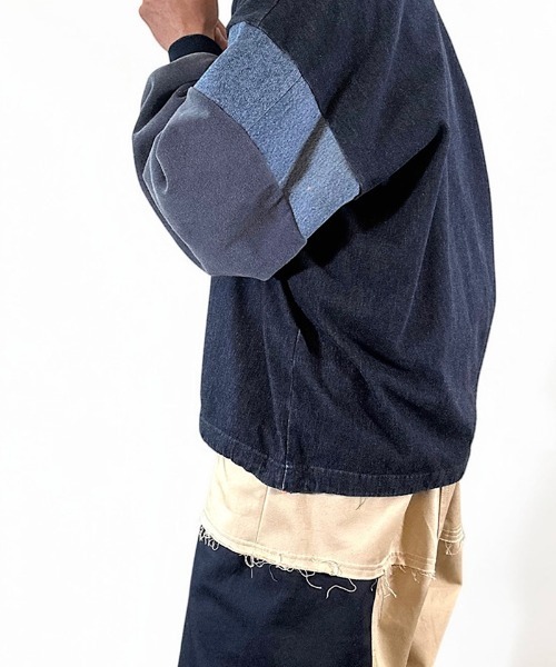 masterkey(マスターキー)の「msw1869- KABUKI-SWEAT スーベニアスウェット(MK27A-C-21)(スウェット・メンズ・インディゴブルー/ブラック・S/M)」の13枚目の写真