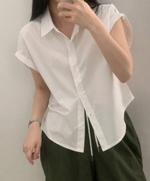 フレンチスリーブベーシックシャツ