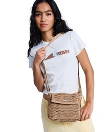ROXY | ROXY SPOTLESS SUNNIES CROSSBODY ショルダーバッグ【2026年春夏モデル】/ペーパーストロー素材バッグ(ショルダーバッグ)