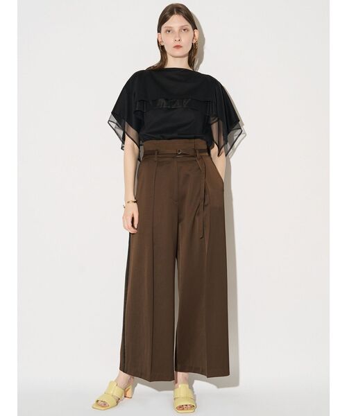 ELENDEEK(エレンディーク)の「CAPE LAYERD CS(Tシャツ/カットソー・レディース・グレー/オフホワイト/ブラック・FREE)」の15枚目の写真