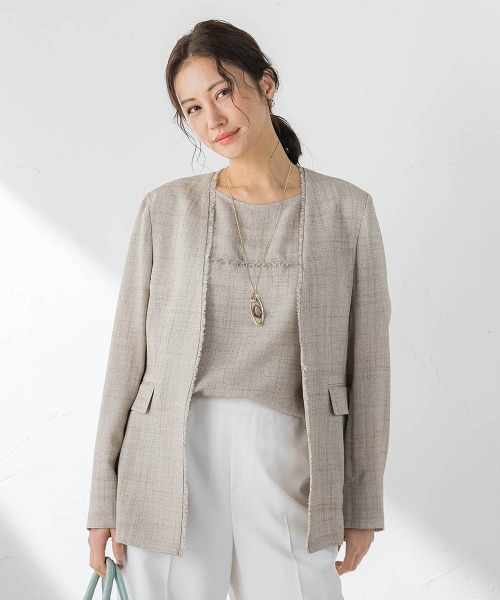LAUTREAMONT(ロートレアモン)の「メッシュブラウス(シャツ/ブラウス・レディース・ブラウン/ベージュ系その他・9号)」の5枚目の写真