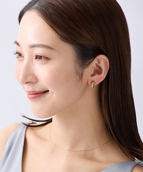 CALIN STANDARD(カリンスタンダード)の「◆金属アレルギー対応◆◆made in japan◆【痛くない】【落ちにくい】【片手で簡単】ツイストライン マグネットイヤリング(イヤリング・レディース・ゴールド/シルバー・FREE)」の3枚目の写真