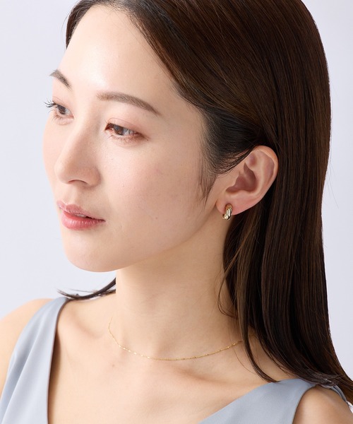 CALIN STANDARD(カリンスタンダード)の「◆金属アレルギー対応◆◆made in japan◆【痛くない】【落ちにくい】【片手で簡単】ツイストライン マグネットイヤリング(イヤリング・レディース・ゴールド/シルバー・FREE)」の4枚目の写真
