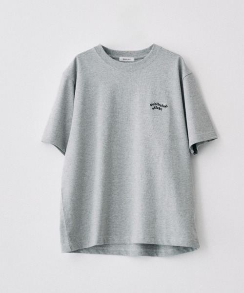 Adoon plain(アドーンプレーン)の「WAVE LOGO STUDDED T / ウェーブロゴスタッズデザインTシャツ(Tシャツ/カットソー・メンズ・ブラック/ネイビー/杢グレー/オフホワイト・LARGE/MEDIUM)」の3枚目の写真