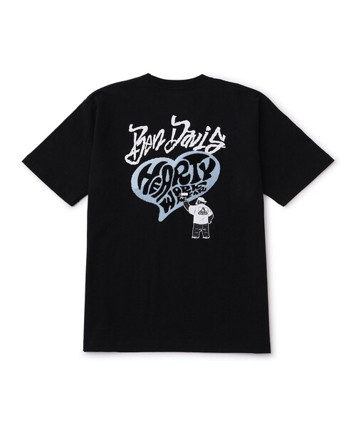 JUNRED(ジュンレッド)の「【BENDAVIS別注】サガラハートTシャツ(Tシャツ/カットソー・メンズ・ホワイト/ブラック・LL/L/M)」の4枚目の写真