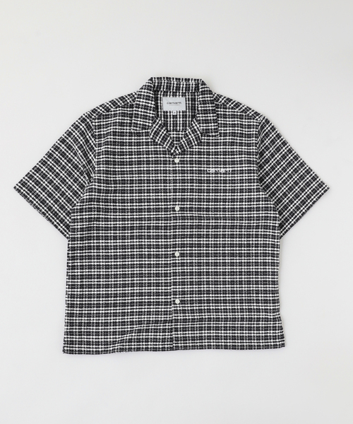 Carhartt WIP(カーハートダブリューアイピー)の「CARHARTT WIP / カーハート ダブリューアイピー S/S KANDER SHIRT(シャツ/ブラウス・メンズ・カーキ/ブラック・SMALL/MEDIUM)」の1枚目の写真