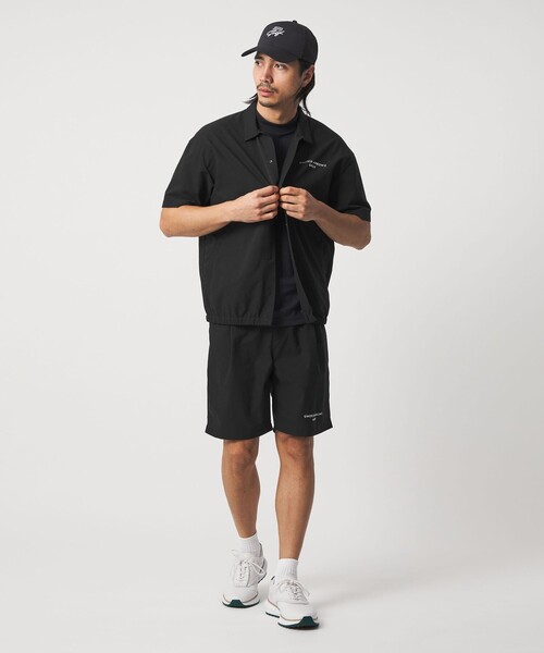 UNITED ARROWS GOLF(ユナイテッドアローズゴルフ)の「メンズ ミニリップ ショートスリーブ シャツ 防しわ 2WAYストレッチ(シャツ/ブラウス・メンズ・ブラック/ライム・L/XL/M/S)」の14枚目の写真