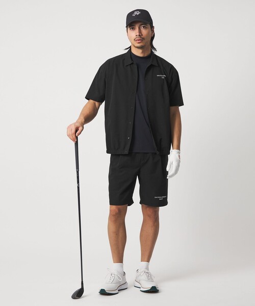UNITED ARROWS GOLF(ユナイテッドアローズゴルフ)の「メンズ ミニリップ ショートスリーブ シャツ 防しわ 2WAYストレッチ(シャツ/ブラウス・メンズ・ブラック/ライム・L/XL/M/S)」の15枚目の写真