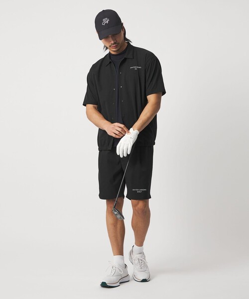 UNITED ARROWS GOLF(ユナイテッドアローズゴルフ)の「メンズ ミニリップ ショートスリーブ シャツ 防しわ 2WAYストレッチ(シャツ/ブラウス・メンズ・ブラック/ライム・L/XL/M/S)」の16枚目の写真