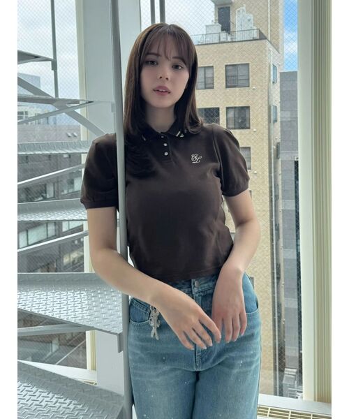 CALNAMUR（カルナムール）の「コンパクトポロカットソー（Tシャツ/カットソー・レディース・ブラウン/ネイビー/その他1・FREE）」の22枚目の写真