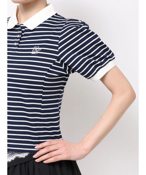 CALNAMUR（カルナムール）の「コンパクトポロカットソー（Tシャツ/カットソー・レディース・ブラウン/ネイビー/その他1・FREE）」の8枚目の写真