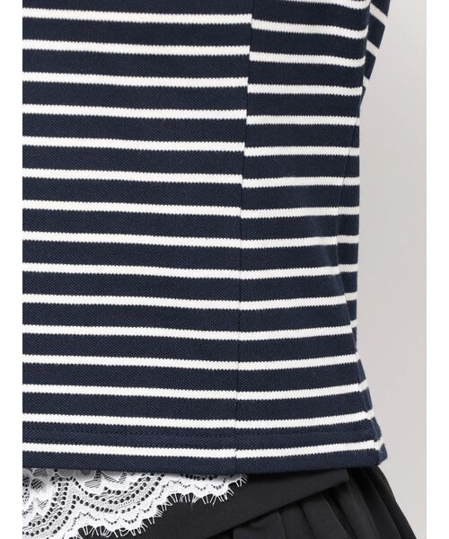 CALNAMUR（カルナムール）の「コンパクトポロカットソー（Tシャツ/カットソー・レディース・ブラウン/ネイビー/その他1・FREE）」の9枚目の写真