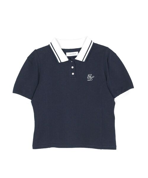 CALNAMUR(カルナムール)の「コンパクトポロカットソー(Tシャツ/カットソー・レディース・ブラウン/ネイビー/その他1・FREE)」の17枚目の写真