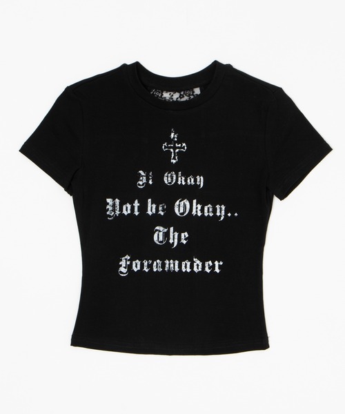 Figments(フィグメンツ)の「バッククロスレースT(Tシャツ/カットソー・レディース・ホワイト/ブラック・FREE)」の10枚目の写真