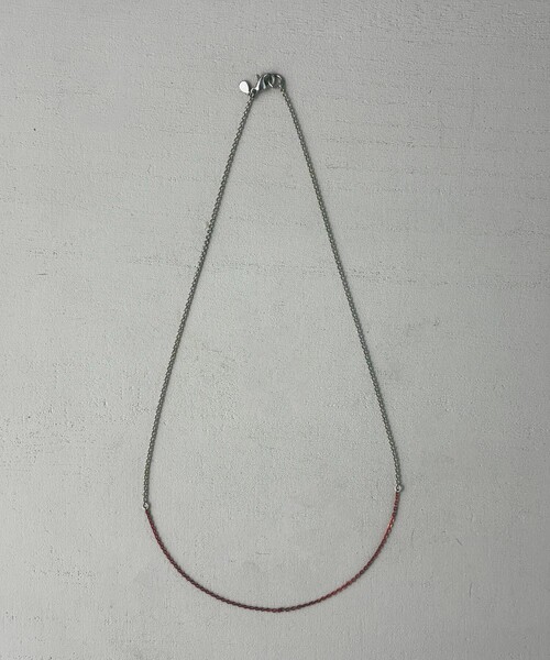 and cloud（アンドクラウド）の「Colored Necklace S（ネックレス・レディース・ピンク/ブルー/レッド/パープル/イエロー/オレンジ/グリーン・FREE）」の16枚目の写真
