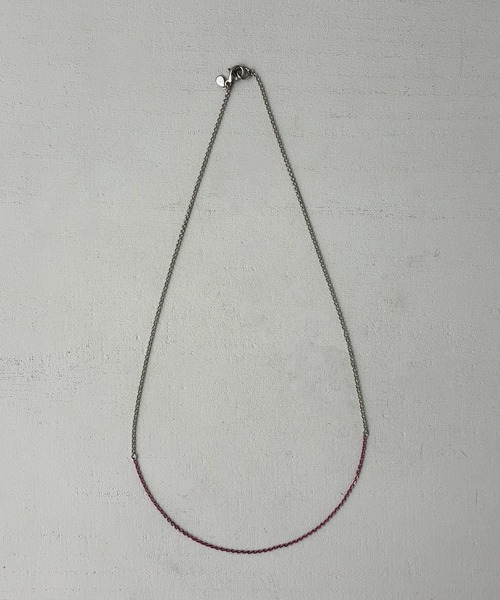 and cloud（アンドクラウド）の「Colored Necklace S（ネックレス・レディース・ピンク/ブルー/レッド/パープル/イエロー/オレンジ/グリーン・FREE）」の5枚目の写真