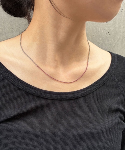 and cloud（アンドクラウド）の「Colored Necklace S（ネックレス・レディース・ピンク/ブルー/レッド/パープル/イエロー/オレンジ/グリーン・FREE）」の13枚目の写真