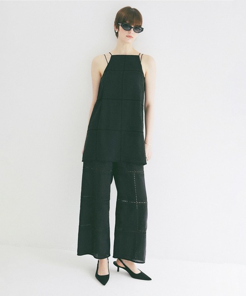 CLANE EMBROIDERY LACE CAMI ALL IN ONE2新品 EMBROIDERY LACE CAMI ALL IN ONE（つなぎ/オールインワン）｜CLANE