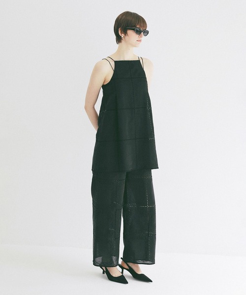 【CLANE】EMBROIDERY LACE CAMI ALL IN ONE EMBROIDERY LACE CAMI ALL IN ONE（つなぎ/オールインワン）｜CLANE
