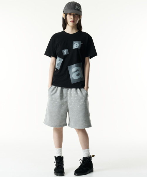 THECOLDESTMOMENT(ザコールデストモーメント)の「TCM starfish pattern half sweat pants (melange grey)(その他パンツ・レディース・その他・SMALL/LARGE/MEDIUM)」の7枚目の写真